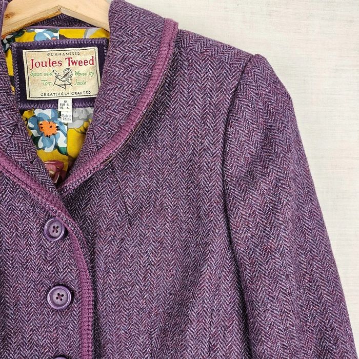 Sacou Joules Tweed 100% lână, culoare Heather