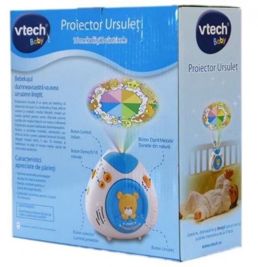 Proiector bebelusi Vtech Ursulet, Roz