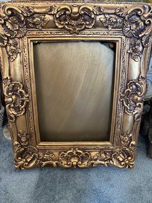 Deosebita rama stil baroc-structura lemn-foita aur-Belgia