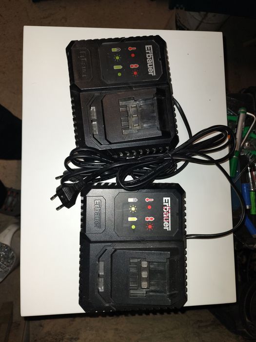 Incarcatoare ERBAUER 18 V DEFECTE pachet 2 bucati