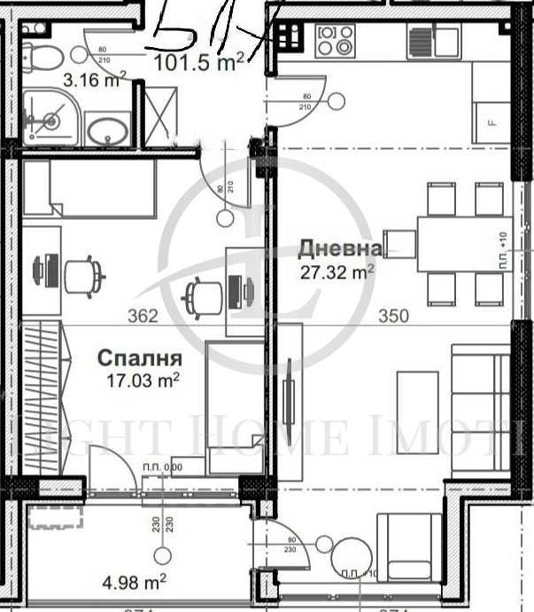 Продава се Тристаен апартамент в Пловдив, Христо Смирненски - 125 кв.м за 1200 €/кв.м - Снимка #5