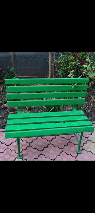 Bancă lemn pentru curte