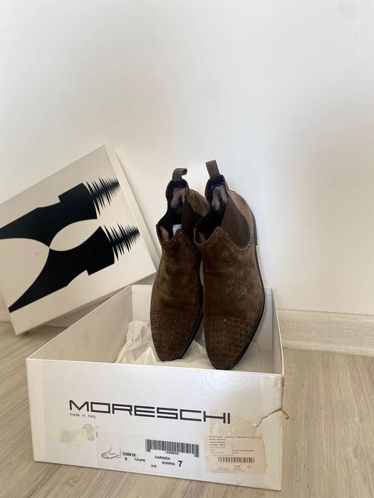 Сапоги замшевые Moreschi (Italy)
