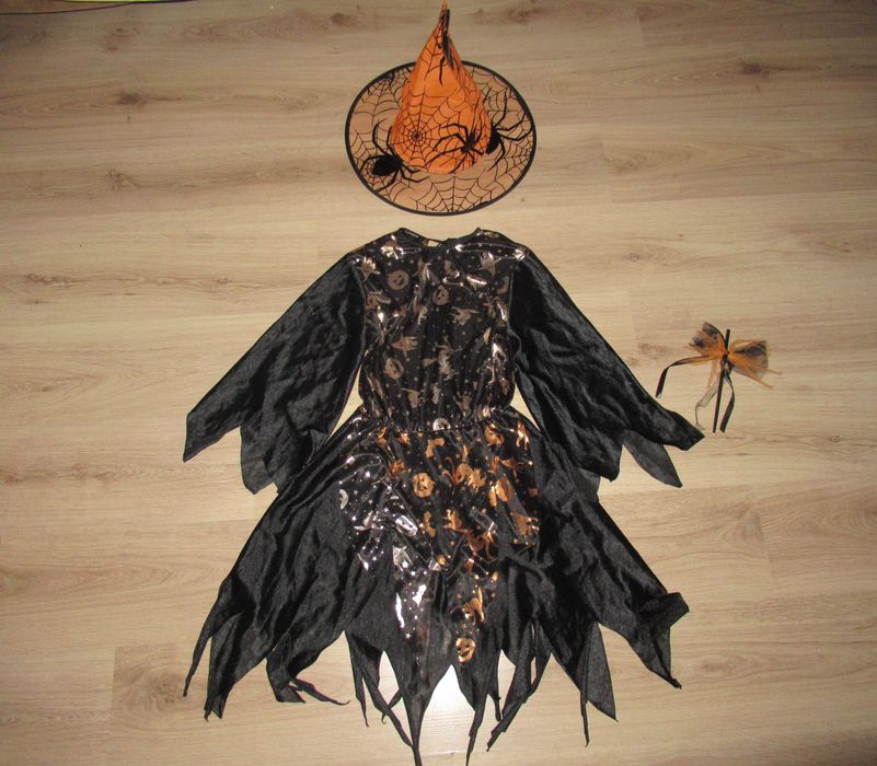 ХЕЛОУИН костюм/рокля--КРАСИВА рокля с аксесоари--128 номер