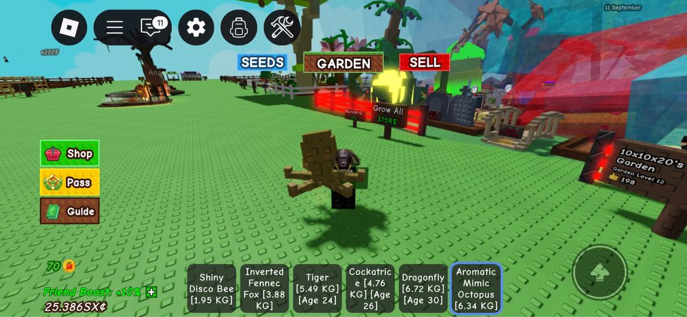 Dau peturi grow a garden roblox