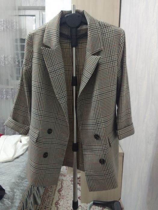 Пиджак в кледку стиль кэжуал