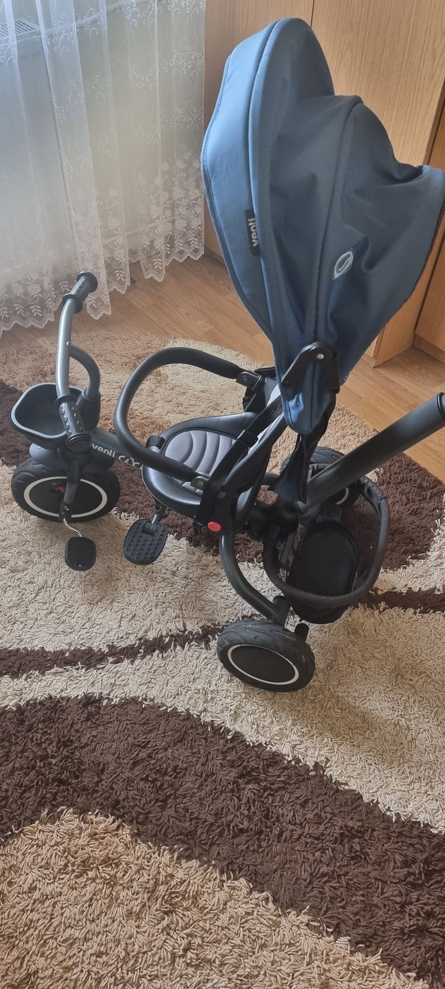 Tricicletă multifuncțională Coccolle Venti Navy blue