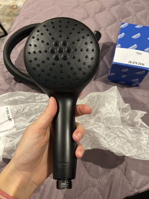 Душ слушалка/GROHE/черен мат/Грьое