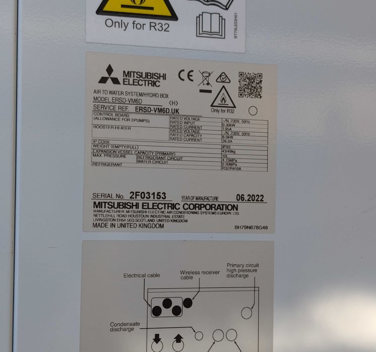 Pompa de caldura Mitsubishi 8kw - monofazica