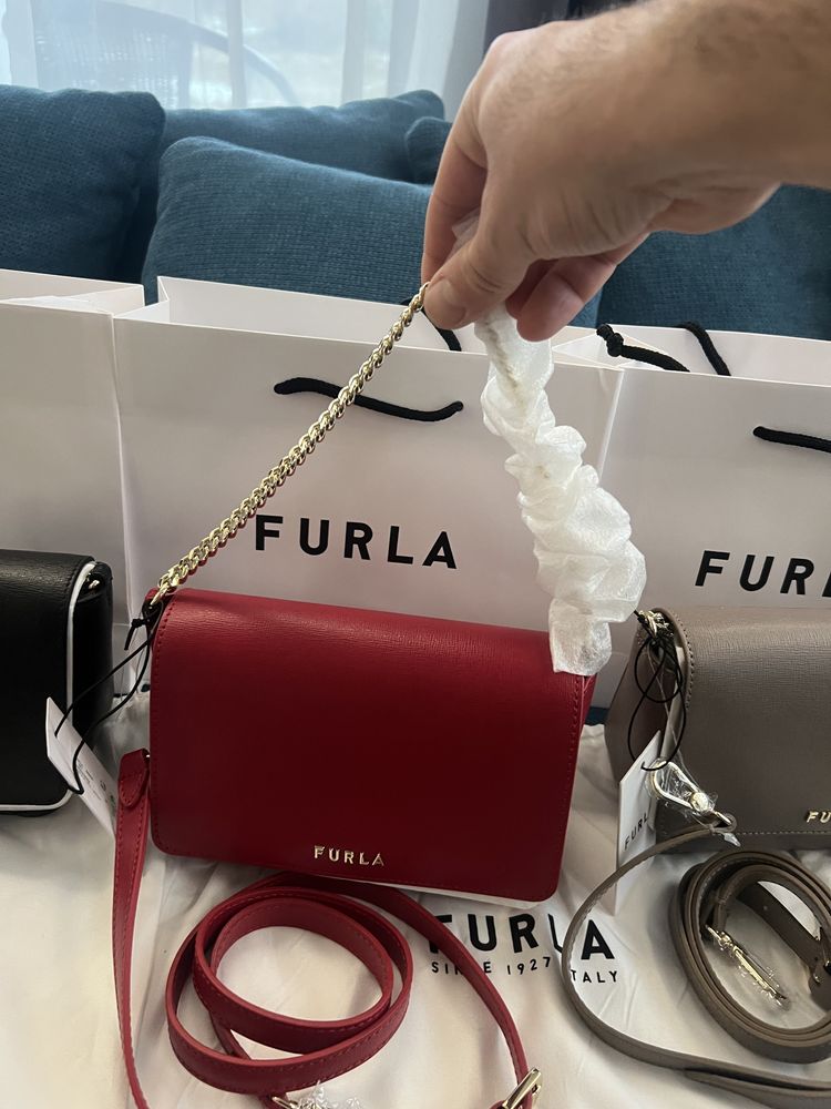 FURLA MAYA MINI CROSSBODY.100%оригинал.Сериен номер.в 4 цвята.Жестоки!