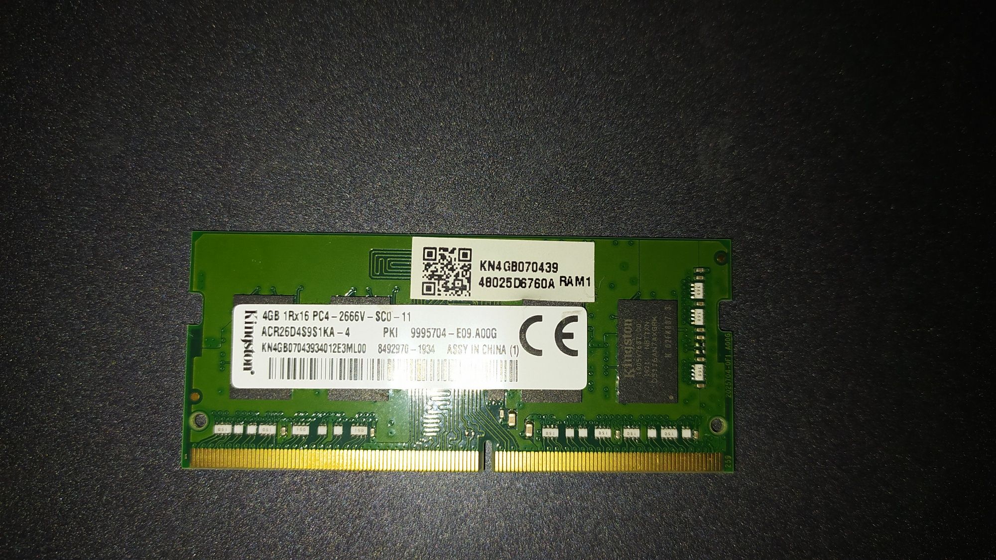 RAM Kingston DDR4 4gb
