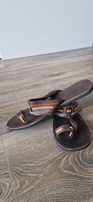 Мъжки чехли от естествена кожа!