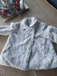 Детско пухено бежово палто яке размер 92-98