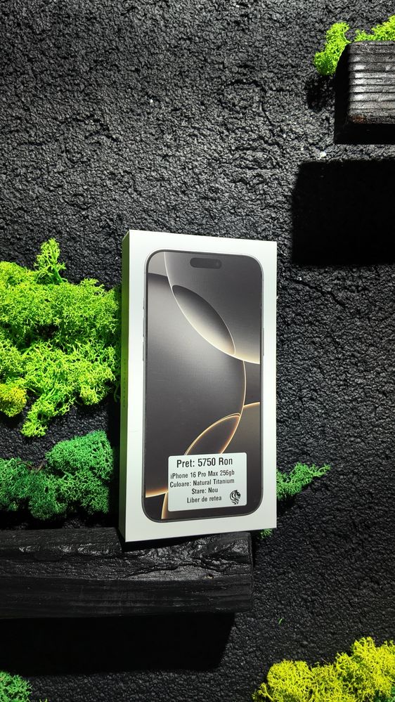 iPhone 16 Pro Max 256gb Natural Neverlocked Nou Sigilat/Fact+Garantie