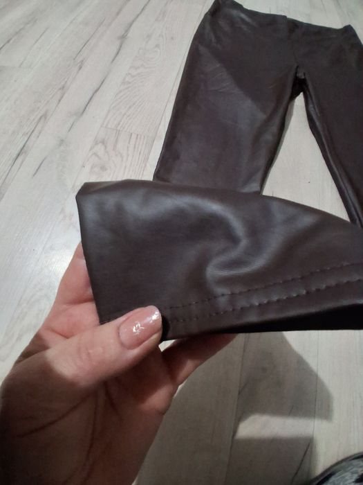 Pantaloni de piele maro!