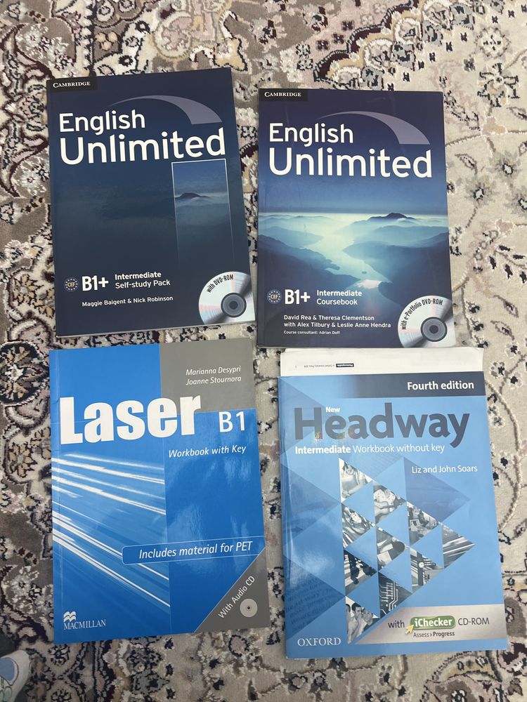 Книги Headway, Cambridge intermediate, upper intermediate, pre inter