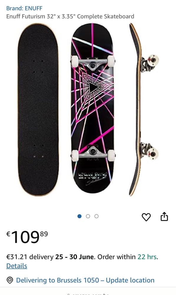 Enuff Futurism enu3350 32" x 3.35"  Skateboard