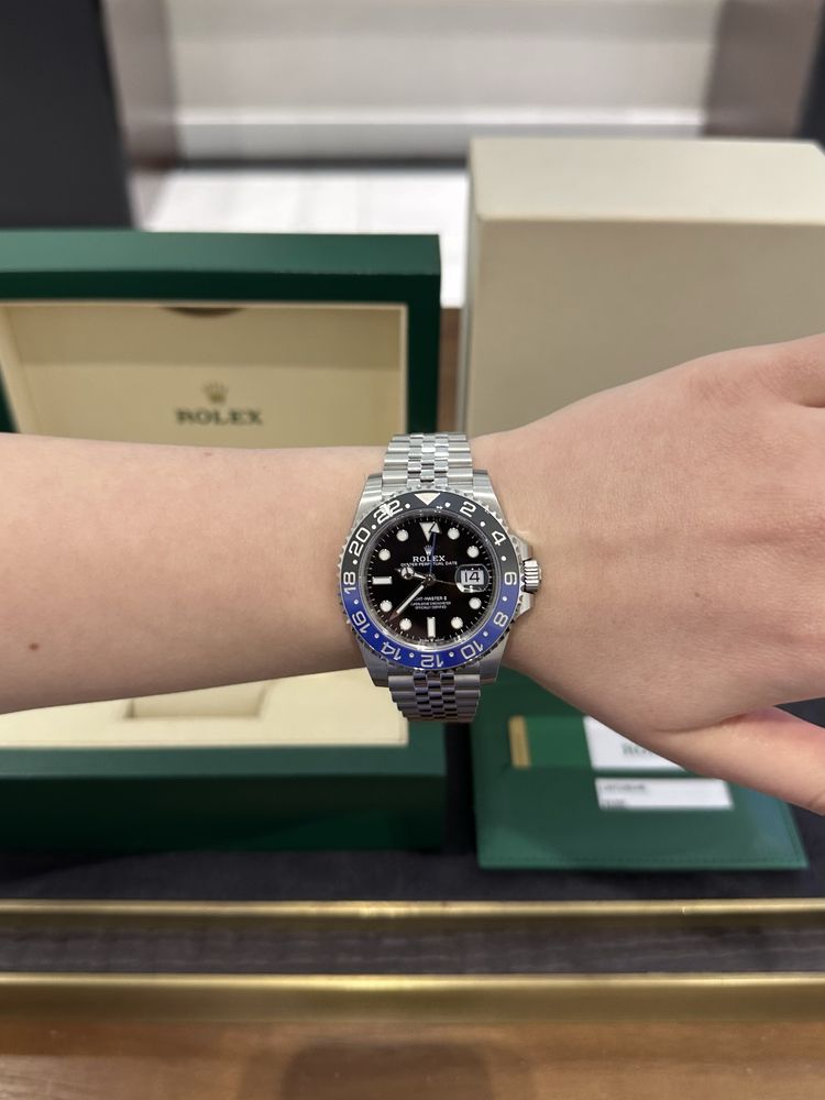 NEW Rolex GMT Master II 40mm Steel 126710 Batman