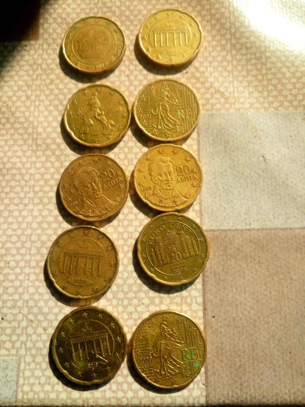 Monede de 10-20-50 centi și 2 euro