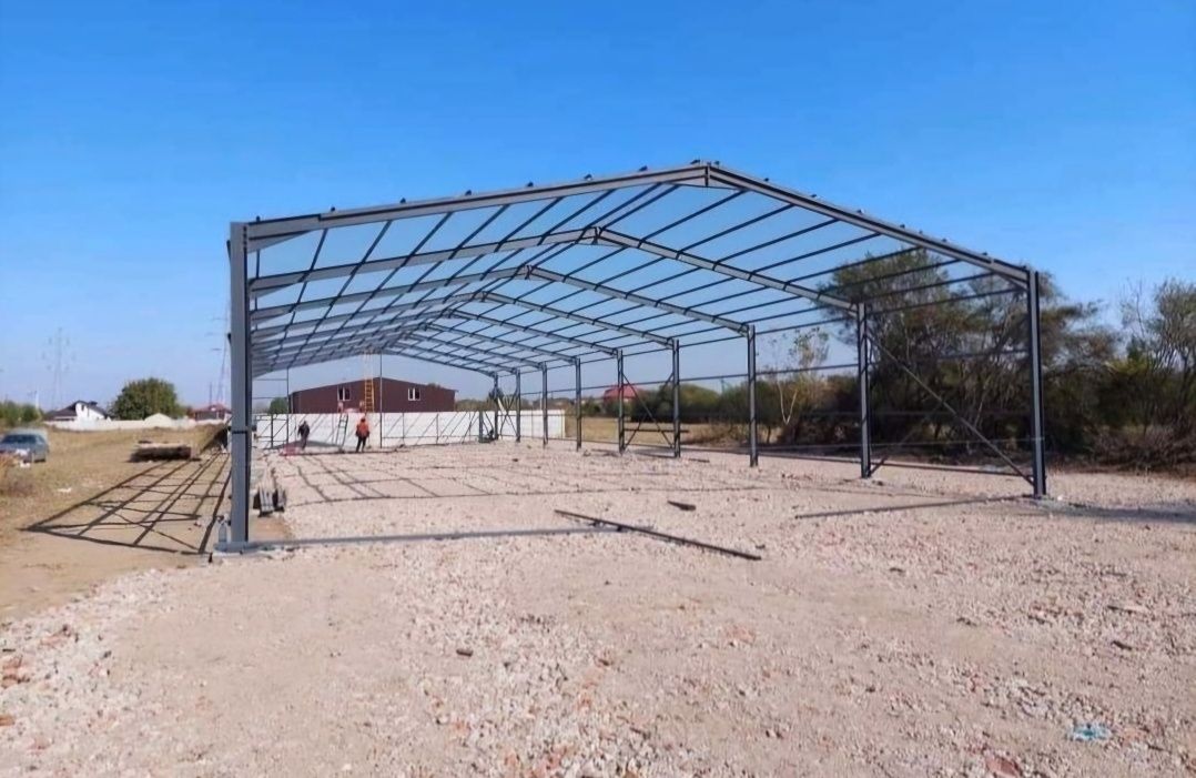 Vand hala pe structura metalica diferite dimensiuni