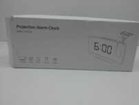 Ceas ecran curbat cu proiector, radio FM, alarma, USB, alimentator