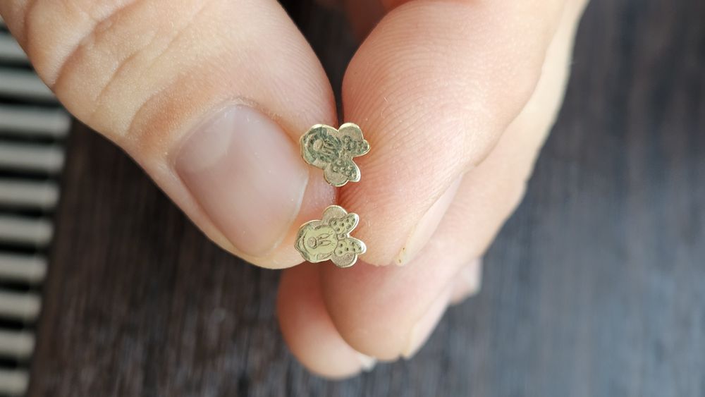 Cercei bebelus din aur