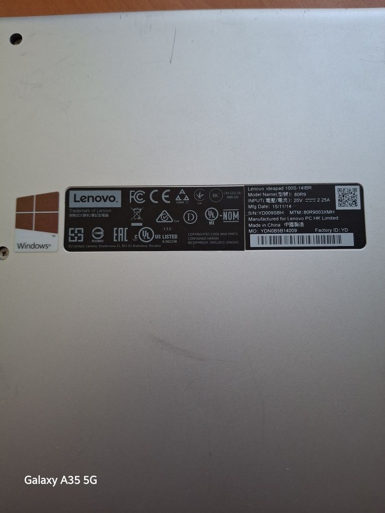 Лаптоп Lenovo Ideapad 100S
