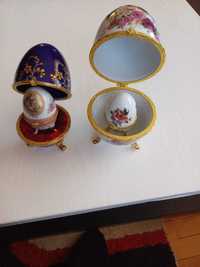 Cadou de Paște: 5 ouă Faberge, placate cu aur, dimensiuni diferite!