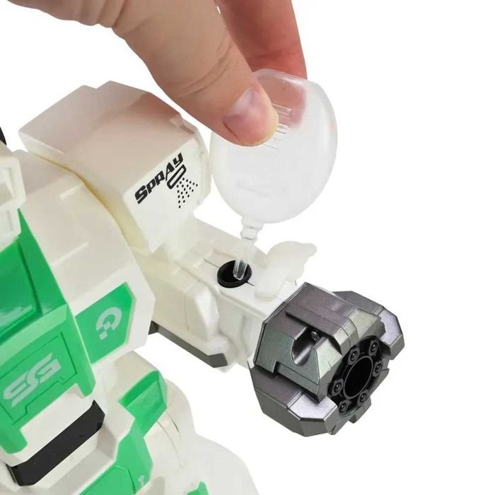 Робот с дистанционно - ходи, стреля, произвежда пара, светлина и звук