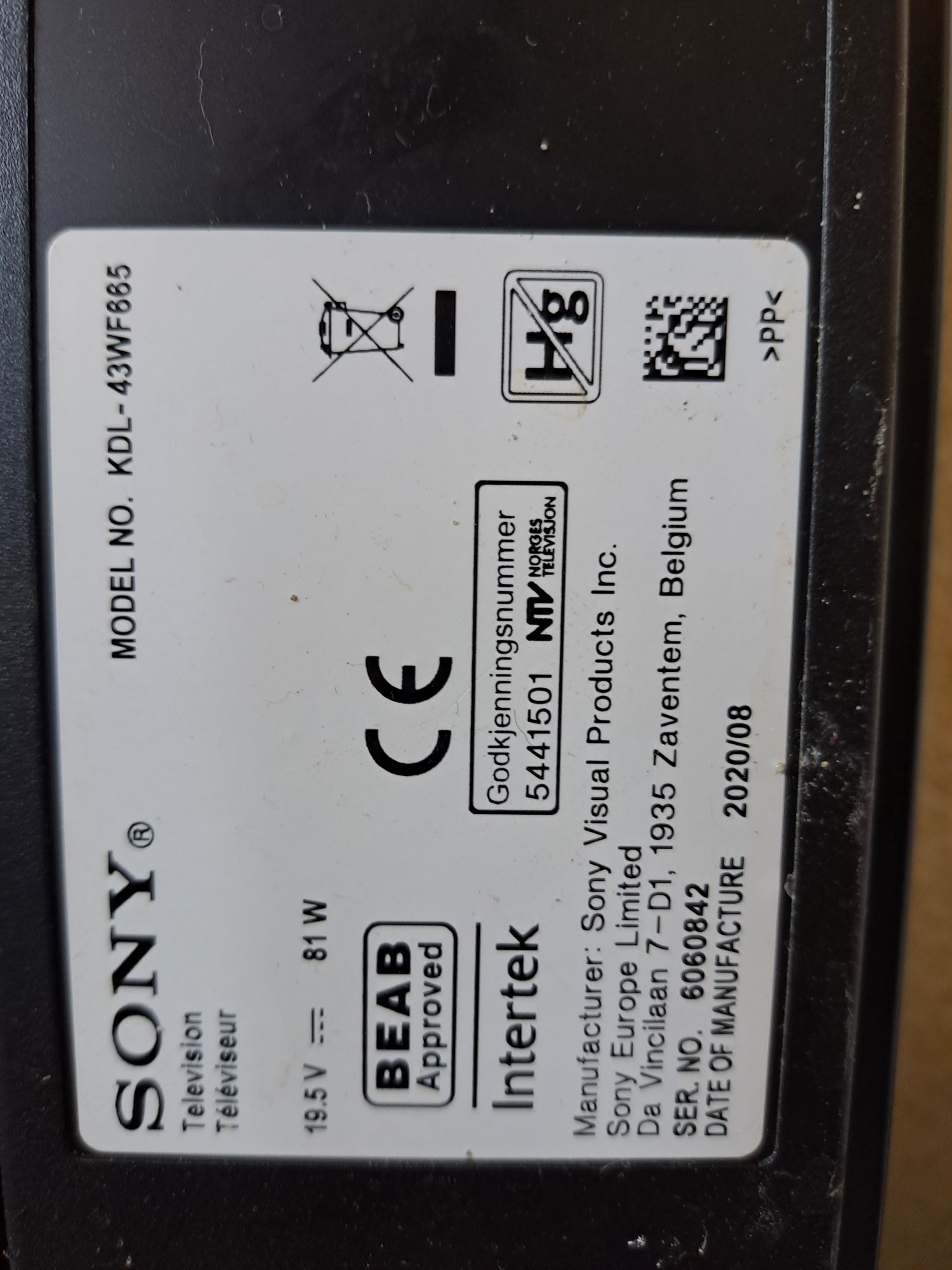 Крачета за ТВ от: Sony KDL-WF665