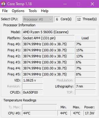 AMD Ryzen 5 5600G 6-Core 3.9GHz AM4 Box