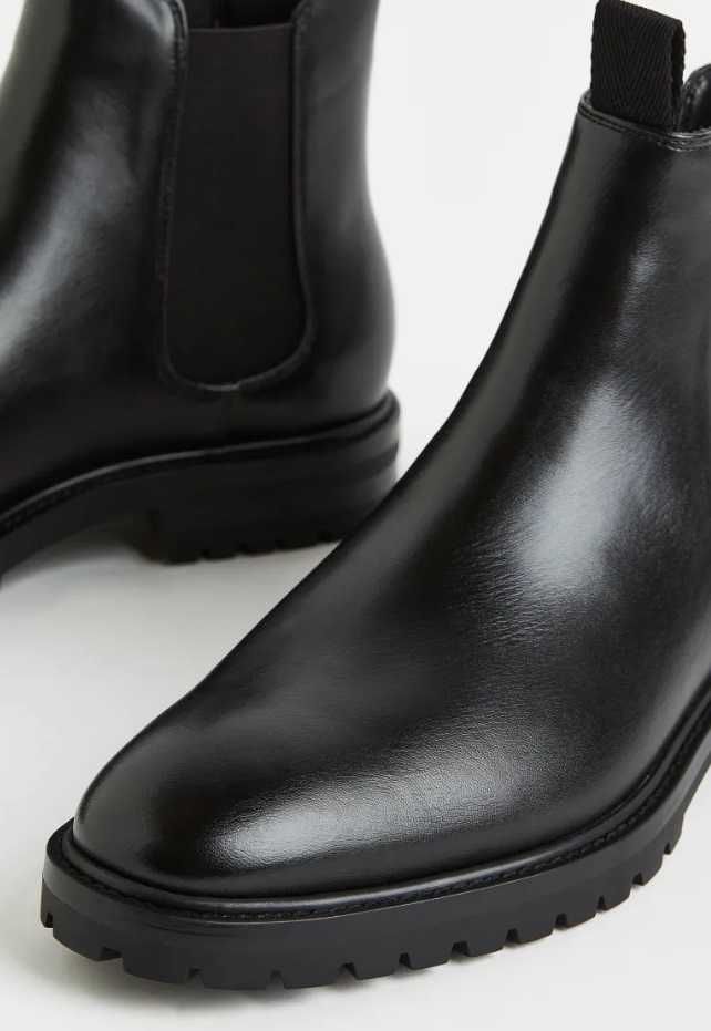 Ghete chelsea premium Zign London 43 piele naturala moale