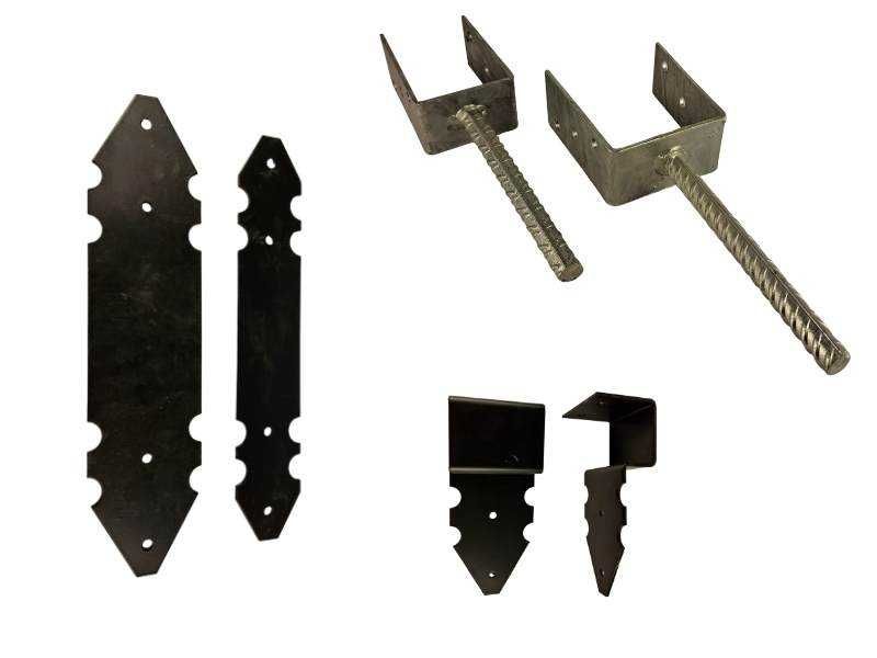 Метални планки за греди,  прави, Г и Т-образни, НОВИ