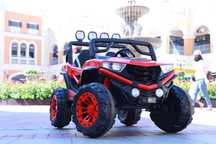 UTV electric 4x4 pentru 2 copii Kinderauto RZR1000 180W 12V Rosu