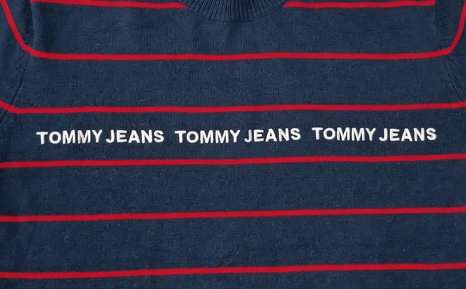 Tommy Jeans Pullover оригинален пуловер L памучен пуловер Hilfiger