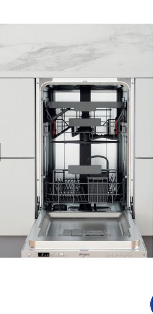 Съдомиялна за вграждане whirlpool 45 см.