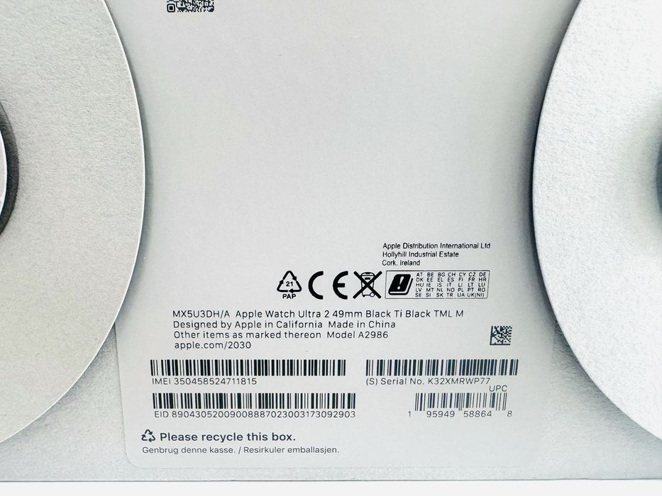 НОВ! Apple Watch Ultra 2 49mm Black Tit Black Milanese Loop ГАРАНЦИЯ!