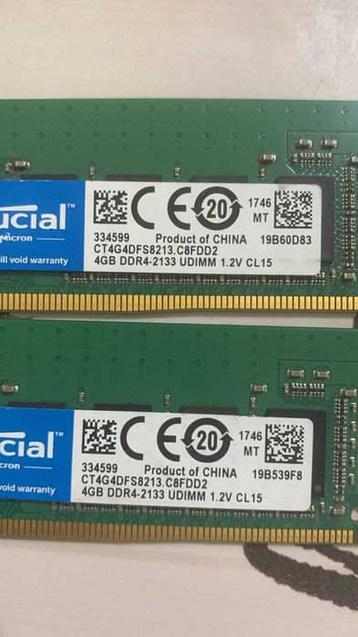 Оперативная память DDR4 для компьютера, 4ГБ 2133