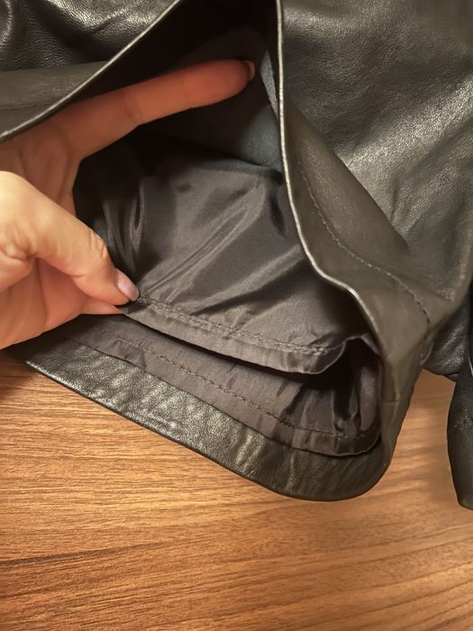 Pantaloni Mango piele naturala marimea 34