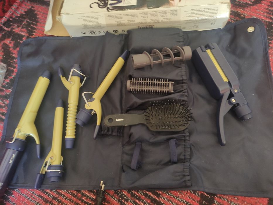 Vând set de coafat, placă+ ondulator 10 în 1