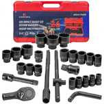 26 Части Професионален Комплект Ударно гедоре 12-стен 3/4" 1" 17-65 mm