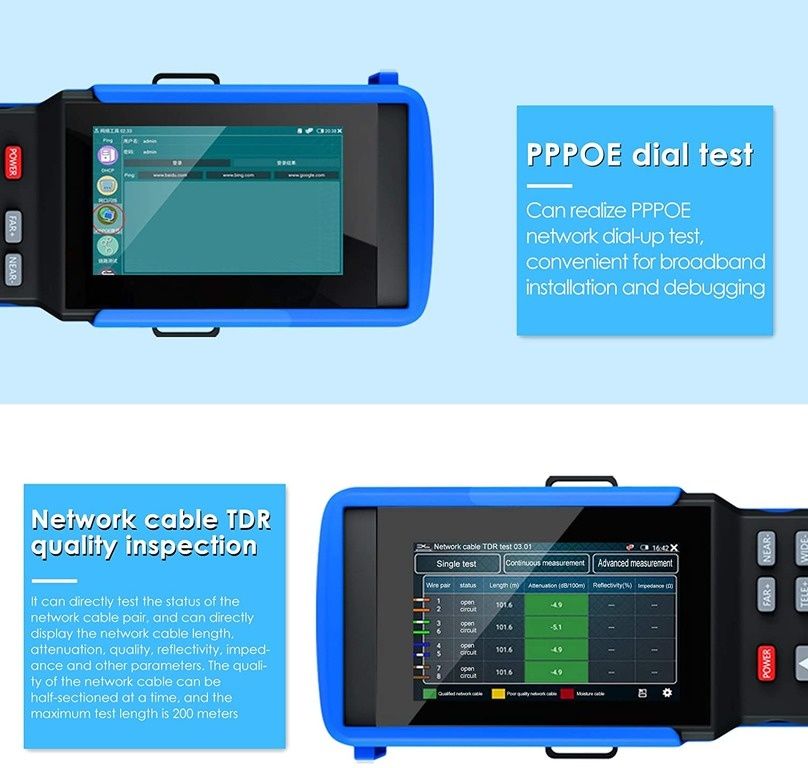 Профессиональный 4K CVI/TVI/AHD/CVBS/IP тестер, IPC – 9310S