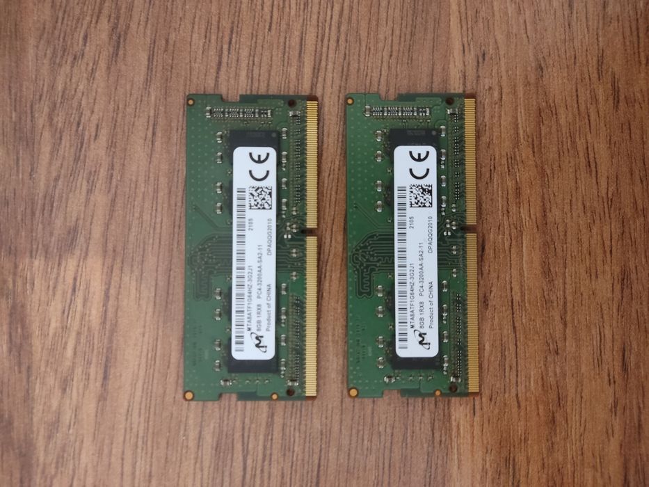 Ноутбучная оперативная память Micron DDR4 две планки по 8 Гб