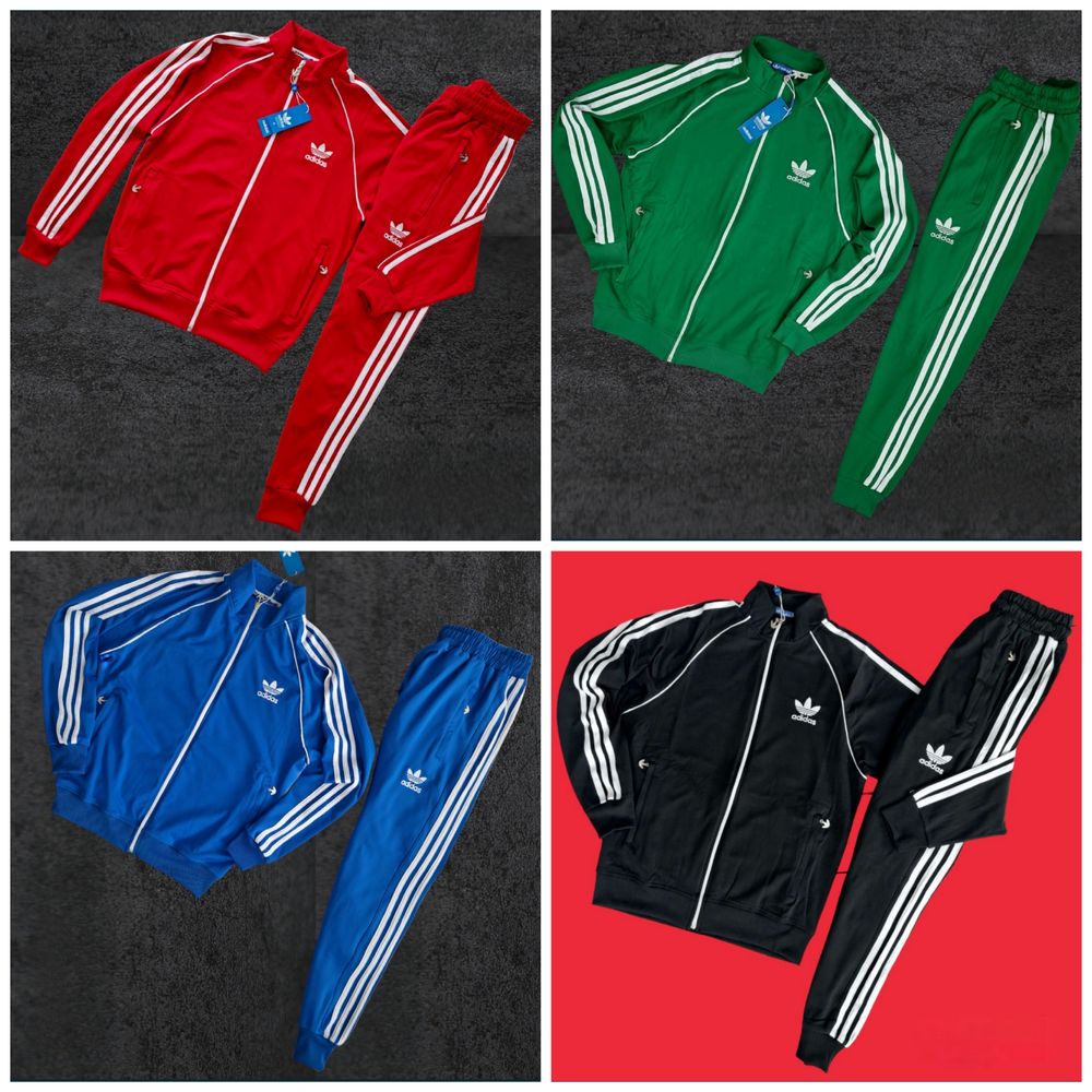 Trening Adidas | Rosu | Verde | Albastru | Negru - Siglă cusută