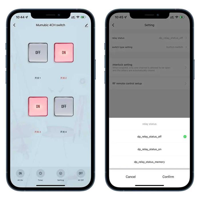 Releu inteligent smart Tuya comutator wifi 4 canale Smart Life 220v