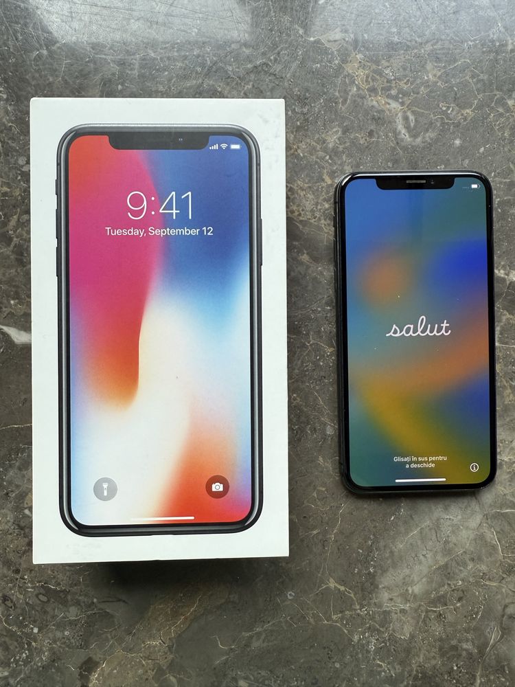 iPhone X 64 GB Space Grey Neverlocked Excelent Primul/Unic Proprietar