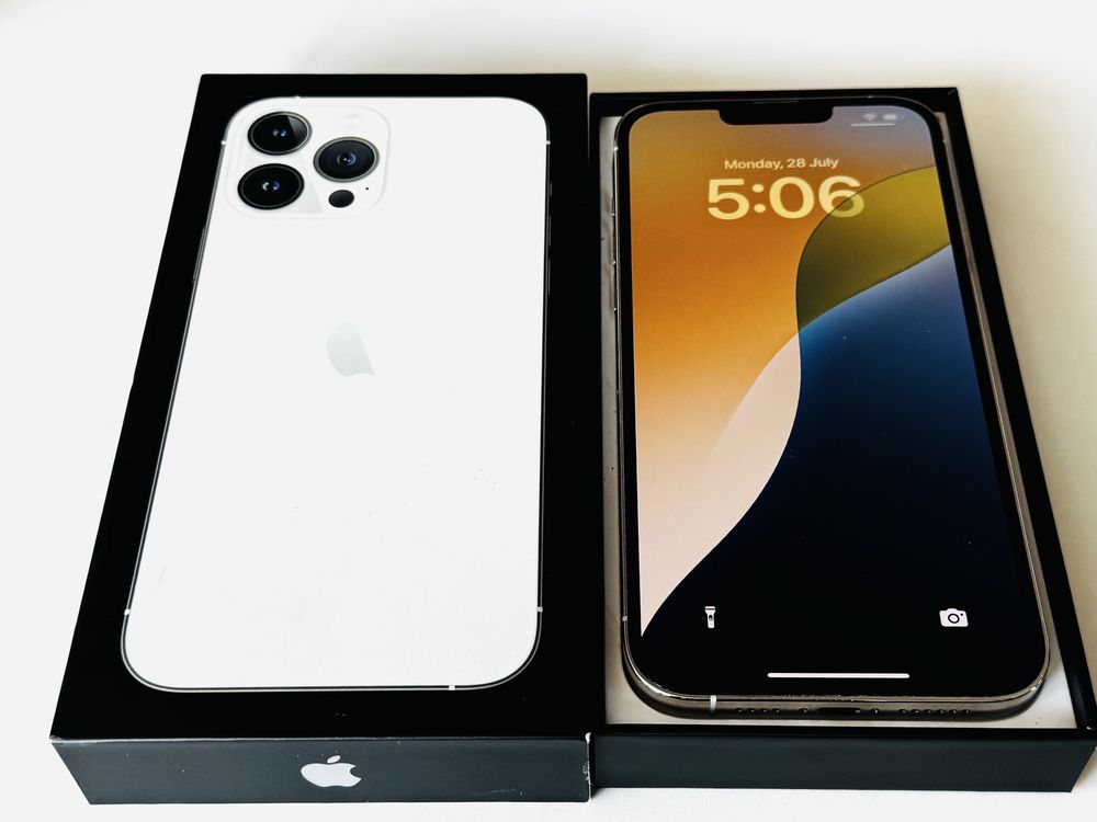 НОВ! Iphone 13 Pro Max 128GB White 100% Батерия! Гаранция 6 месеца