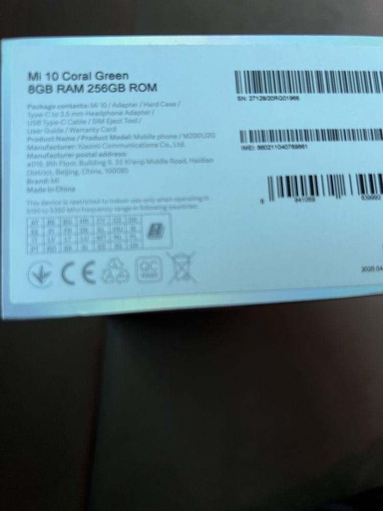 Xiaomi Mi 10 8GB RAM 256GB ROM