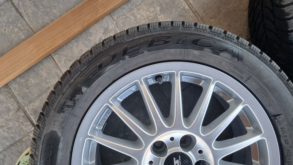 Jante ATS aproape noi + cauciucuri iarnă Debica DOT 2025 – 5x100
