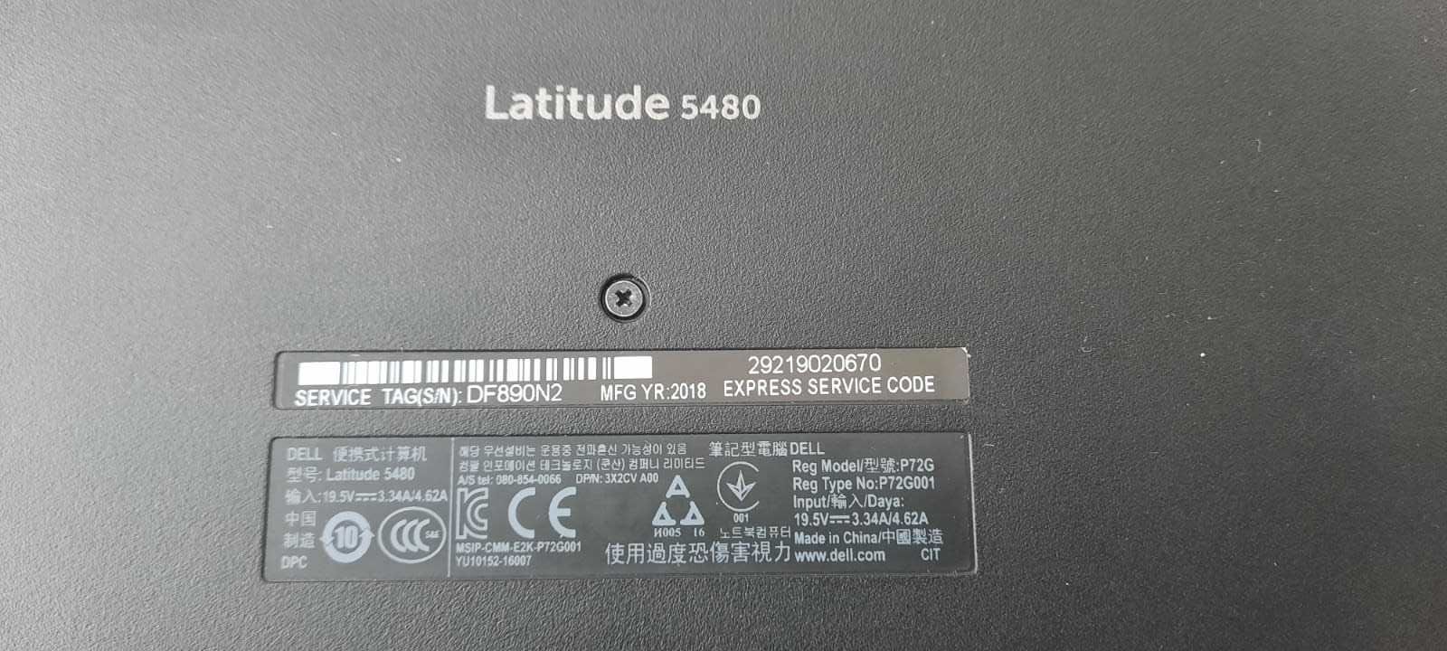 Laptop DELL Latitude 5480 Intel I5 7440